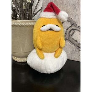 Sanrio 9"‎ Gudetama Holiday Santa Christmas Plush NEW